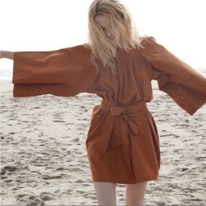 Doen Calder dress in fawn size Small